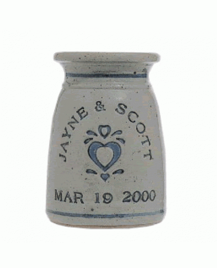 Wedding Gift or Anniversary Gift - Personalized Stoneware Crock