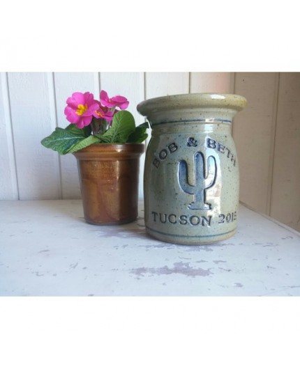 Wedding Gift or Anniversary Gift - Personalized Stoneware Crock