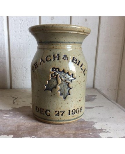 Wedding Gift or Anniversary Gift - Personalized Stoneware Crock