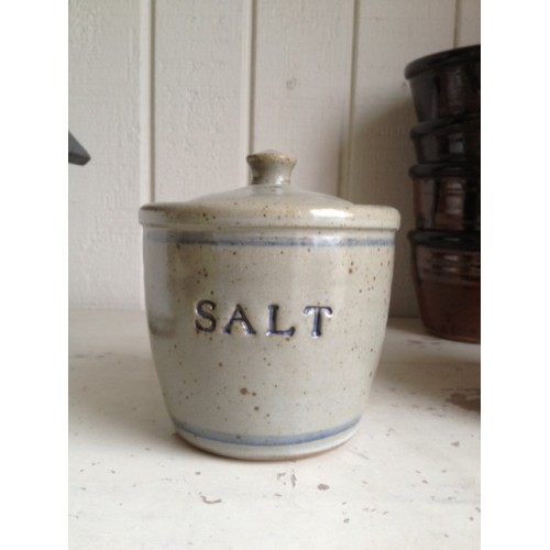 Personalized Stoneware Salt Cellar